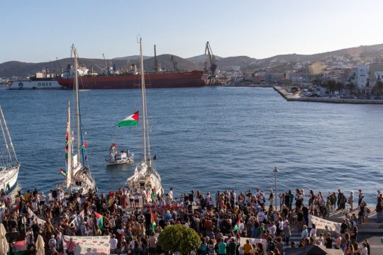 sumud flotilla syros